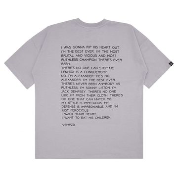 Футболка HOOK Тайсон оверсайз серый