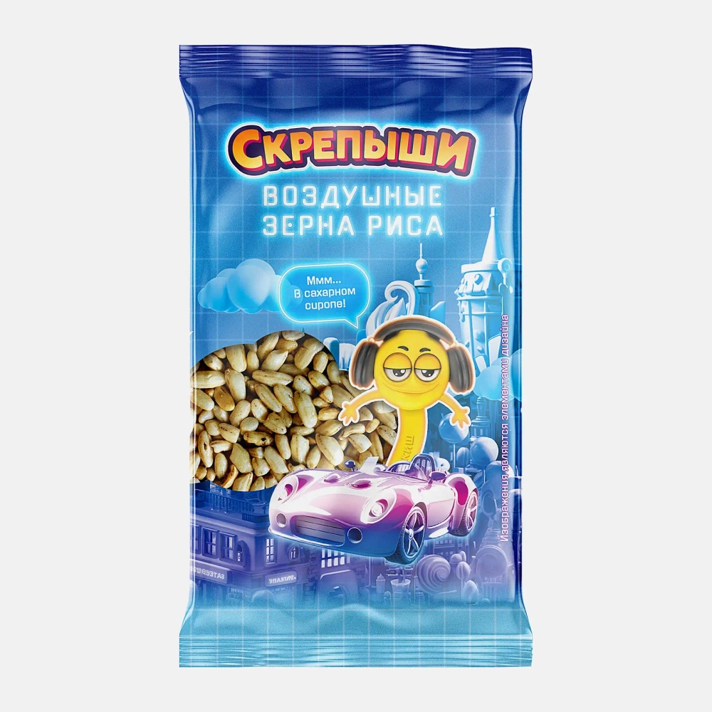 Воздушный рис Скрепыши в сахарном сиропе 30г
