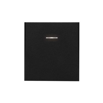 Выключатель STRONG 1 кл перекрестный (переключатель) с подсветкой 10А с/у антрацит KRANZ