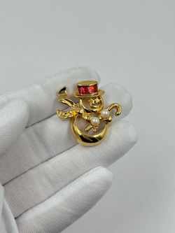 Брошь пин Снеговик Avon