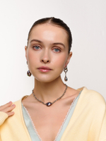 Серьги "Drop Petrol" Silver