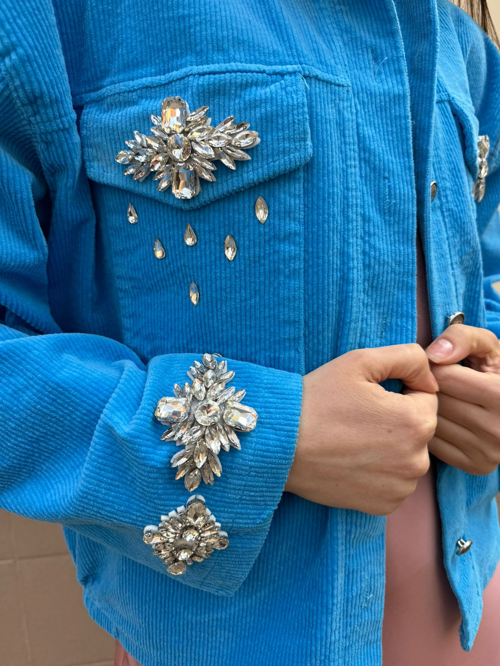 Куртка-рубашка "Лазурное сияние"