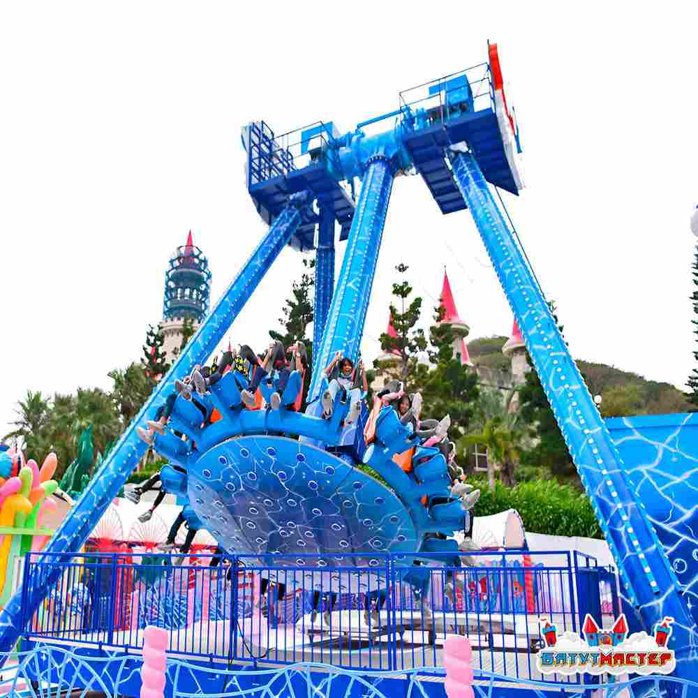 Аттракцион тарелка «Морской Прилив», 18 мест, 19×15×15 м