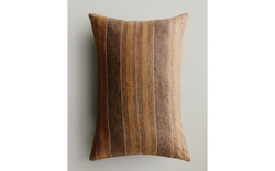Zara Home наволочка декоративная из льна, песочный, в полоску, 40x60 см