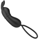 Виброяйцо в виде зайчика с ушками Rosalie черное