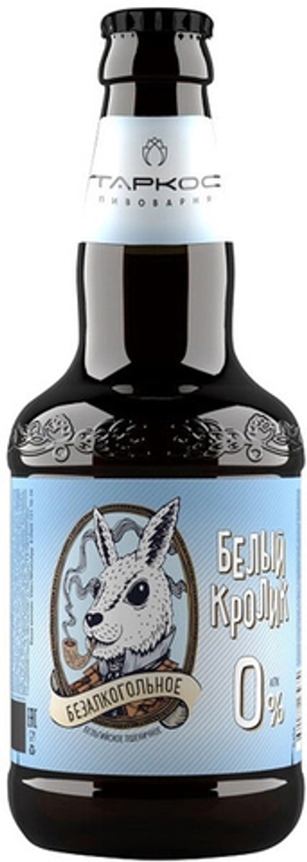 Пиво Таркос Белый Кролик Безалкогольное / Tarkos White Rabbit Non-Alcoholic 0.45 - стекло