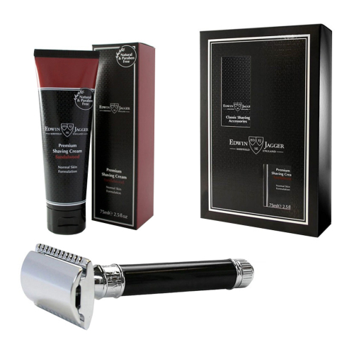 Подарочный набор Edwin Jagger GS414SCSWT черная смола T-образный
