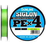 Шнур SunLine Siglon PEx4 150m 0.8 0.153mm 6.0kg 12lb Light Green