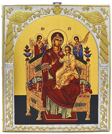 Всецарица. Икона в серебряной ризе.