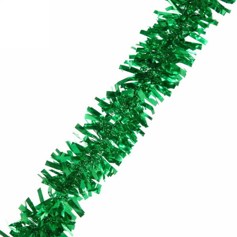 Мишура 2м 7см «Золотые блики», Зеленый