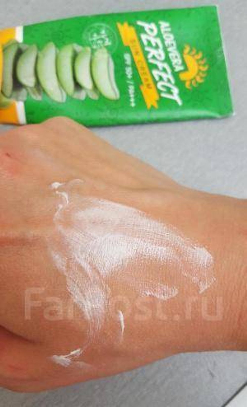 Farm Stay Aloevera Perfect Sun Cream Spf50+/pa+++ солнцезащитный крем для лица и тела с алое