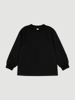 Лонгслив оверсайз Mjölk Black, из плотного хлопка