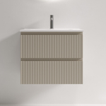 Тумба подвесная SANCOS Snob R 590х390х500, c двумя ящиками оснащенными доводчиками, Beige Soft , арт.SNR60/39CE