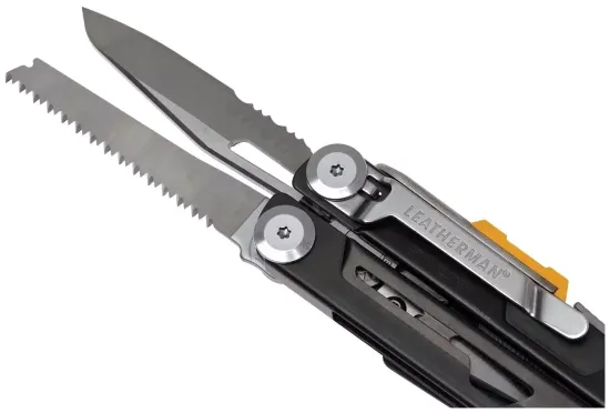 Мультитул пассатижи LEATHERMAN Signal (832265) с чехлом черный/желтый