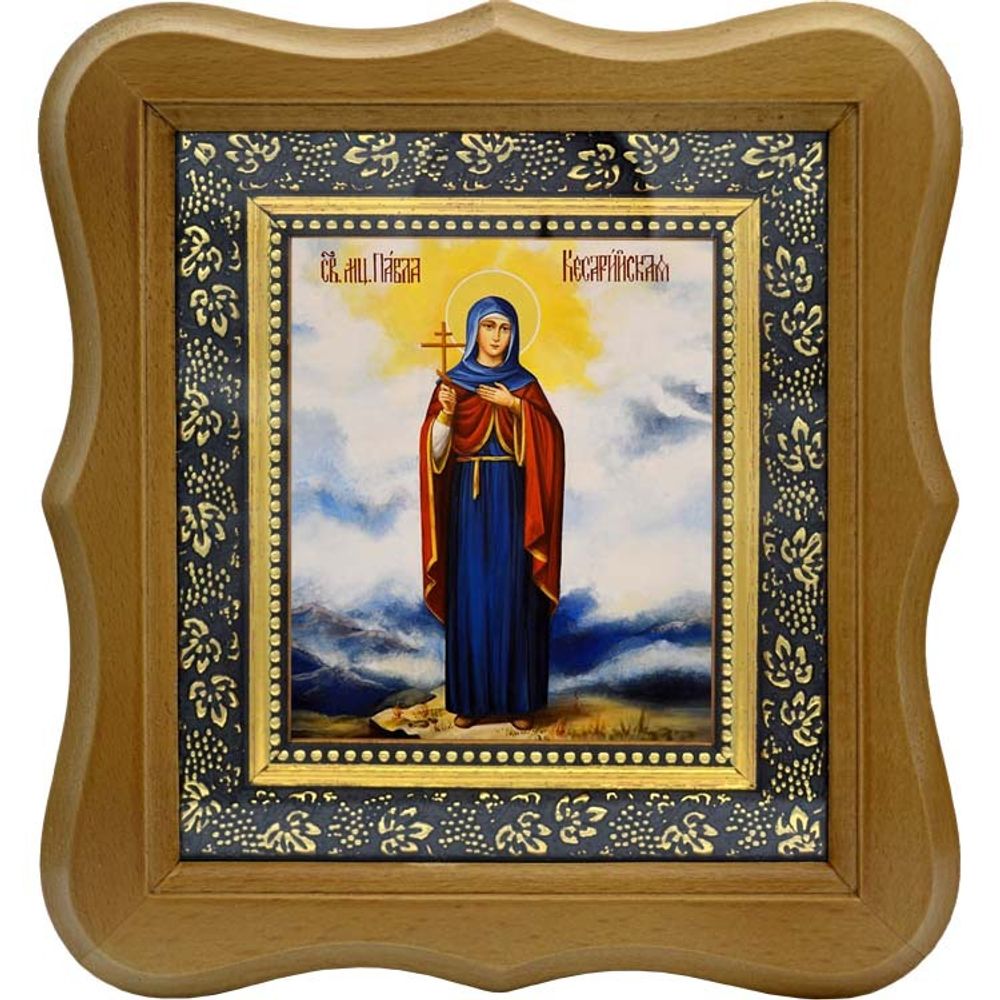 Павла Кесарийская (Палестинская) дева, мученица. Икона на холсте.