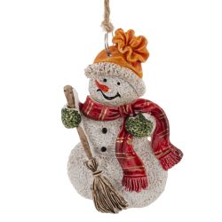 GAEM Изделие декоративное подвесное "Снеговик", L6,5 W1,5 H8,5 см, 4в.