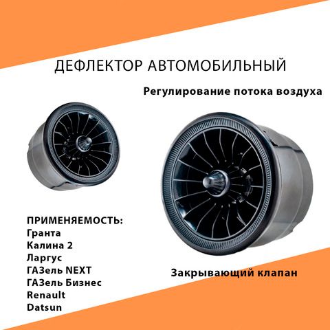 Дефлектор воздуховода в стиле AMG (АМГ), Черное сопло воздуховода, светодиод Белый