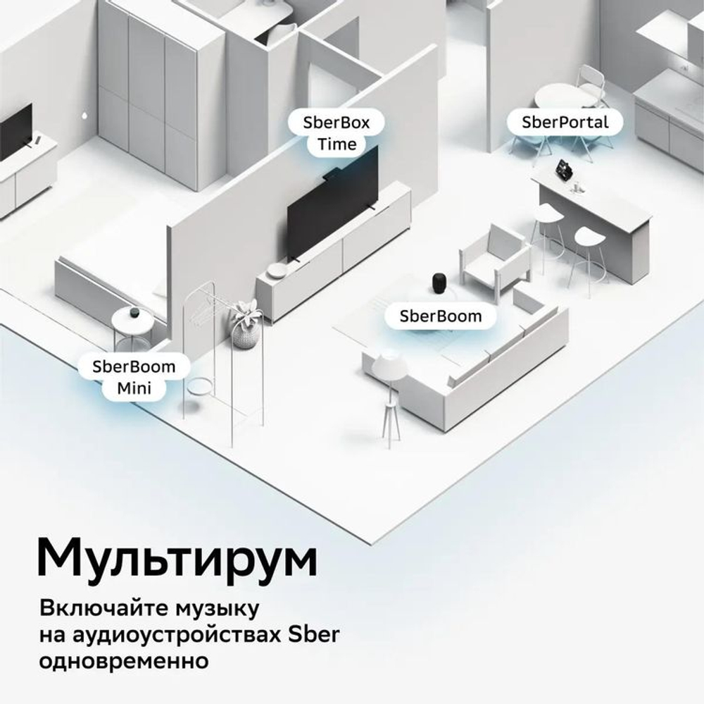 Умная колонка SBER Boom SBDV-00090, 40Вт, с Салют, черный [sbdv-00090a]