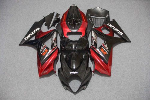Комплект пластика для мотоцикла Suzuki GSX-R1000 07-08 Черно-Красный