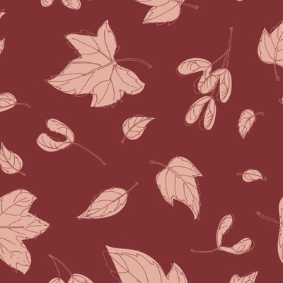 листопад - клён в бордовом