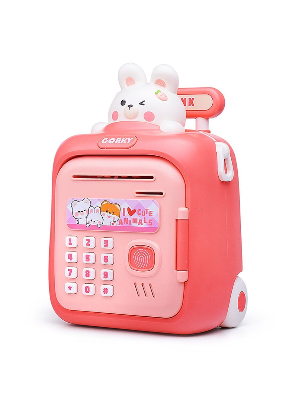 Игрушка Копилка Чемодан с рисунком зайчика (33825)