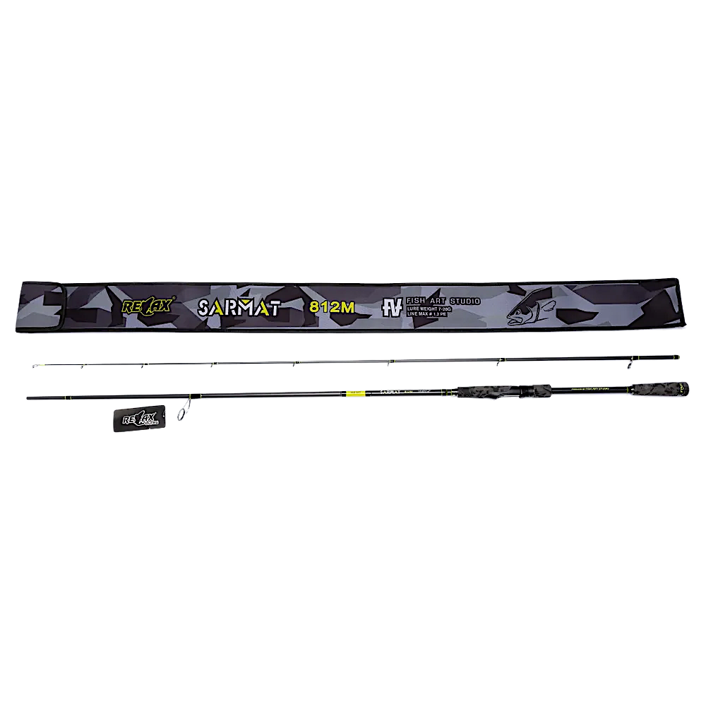 Спиннинг Relax FA Sarmat RFS-81H 2.47м 12-56г 2секц. 131г Тр.длина 1.28м Ручка Неопрен 812H