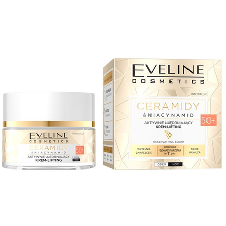 Крем-Лифтинг EVELINE Ceramides niacinamide укрепляющий 50 мл