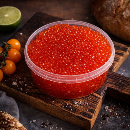 Икра кеты премиум-качества, 250 гр