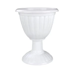 Вазон Жасмин 12л на высокой ножке белый