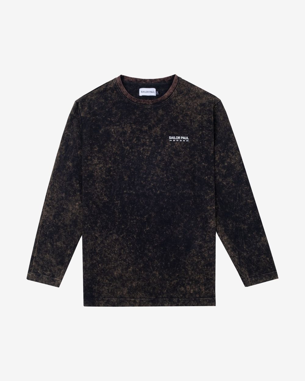 Лонгслив Sailor Paul Acid Wash Черный