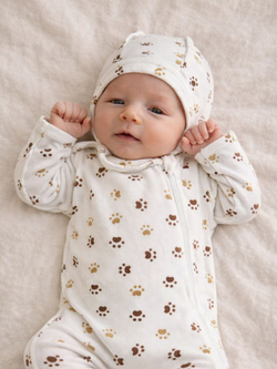 Чепчик Швы наружу Разноцветные Следы RinaAmari