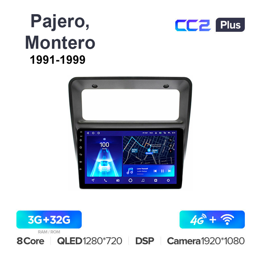 Teyes CC2 Plus 9"для Mitsubishi Pajero, Montero 1991-1999