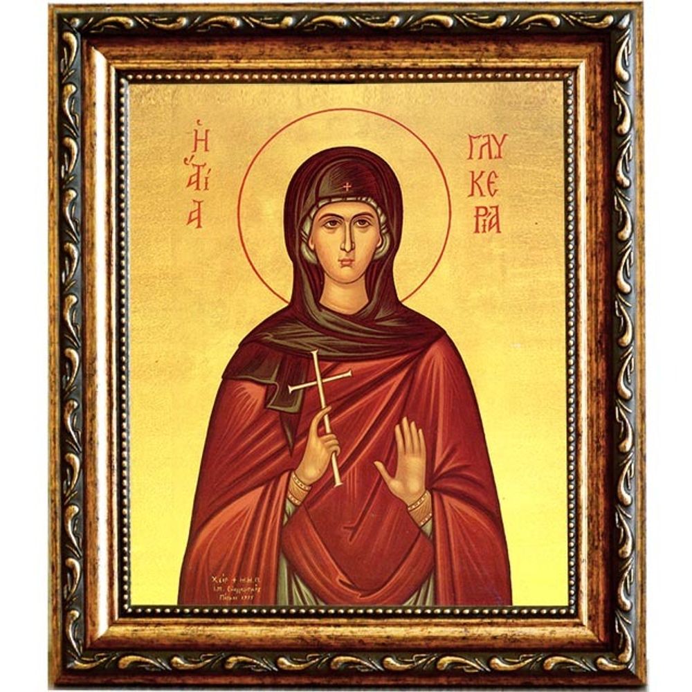 Гликерия Гераклейская, Ираклийская дева мученица. Икона на холсте.