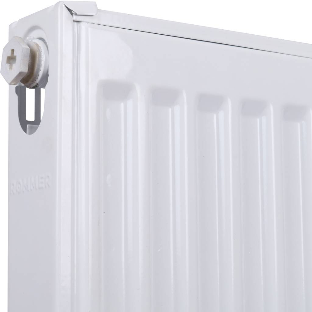 Радиатор панельный профильный ROMMER Ventil тип 11 - 500x600 мм (подключение нижнее, цвет белый)