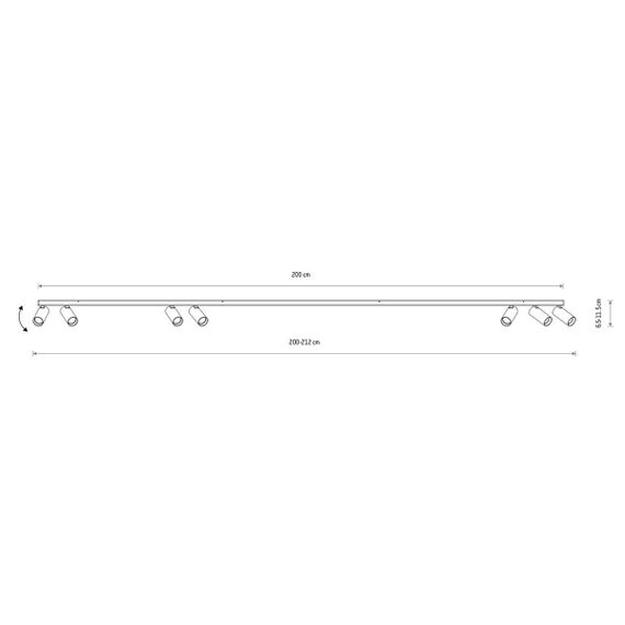 Накладной спот Nowodvorski Fourty Surface VII Black 10743