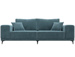 Диван прямой Льюес, Бирюзовый, Велюр, 108594