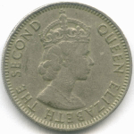25 центов 1979 год. Белиз. Медно-никель VF