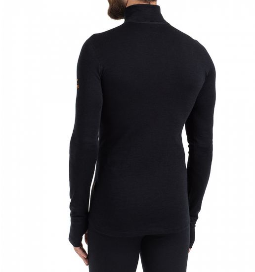 Термобелье мужское свитшот Norveg Hunter (фуфайка) с высоким воротом на молнии , 3U1ZLRU-002 черный