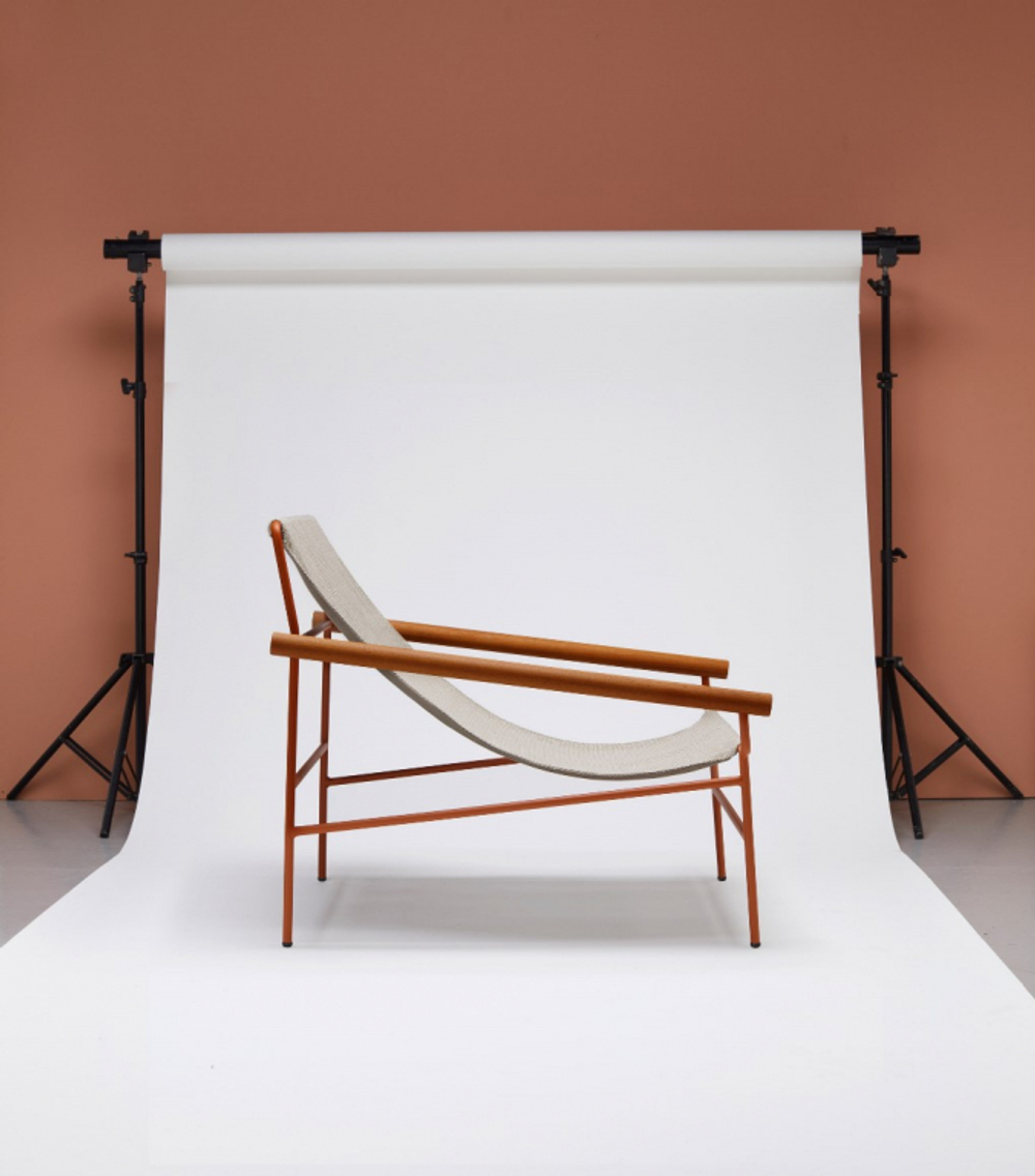 Кресло лаунж металлическое Scab Design Dress Code Smart Outdoor, антрацит, бежевый