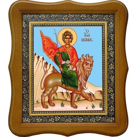 Мамант Кесарийский (Каппадокийский) мученик. Икона на холсте.