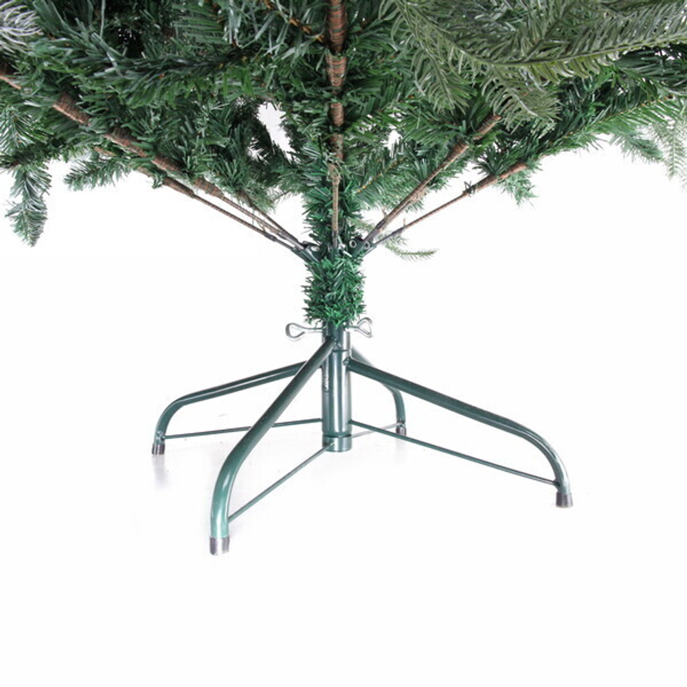 Ёлка «Искристая» 210 см, литой ПВХ с белым напылением (1009 веток) (SP1908A-210)