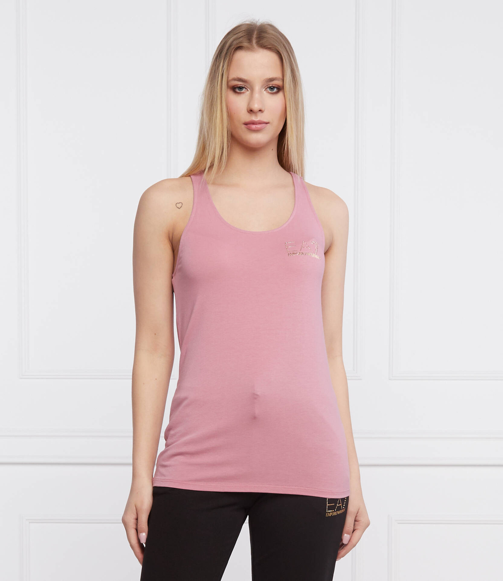 топ EA7 - розовый(3LTH60 TJDQZ)