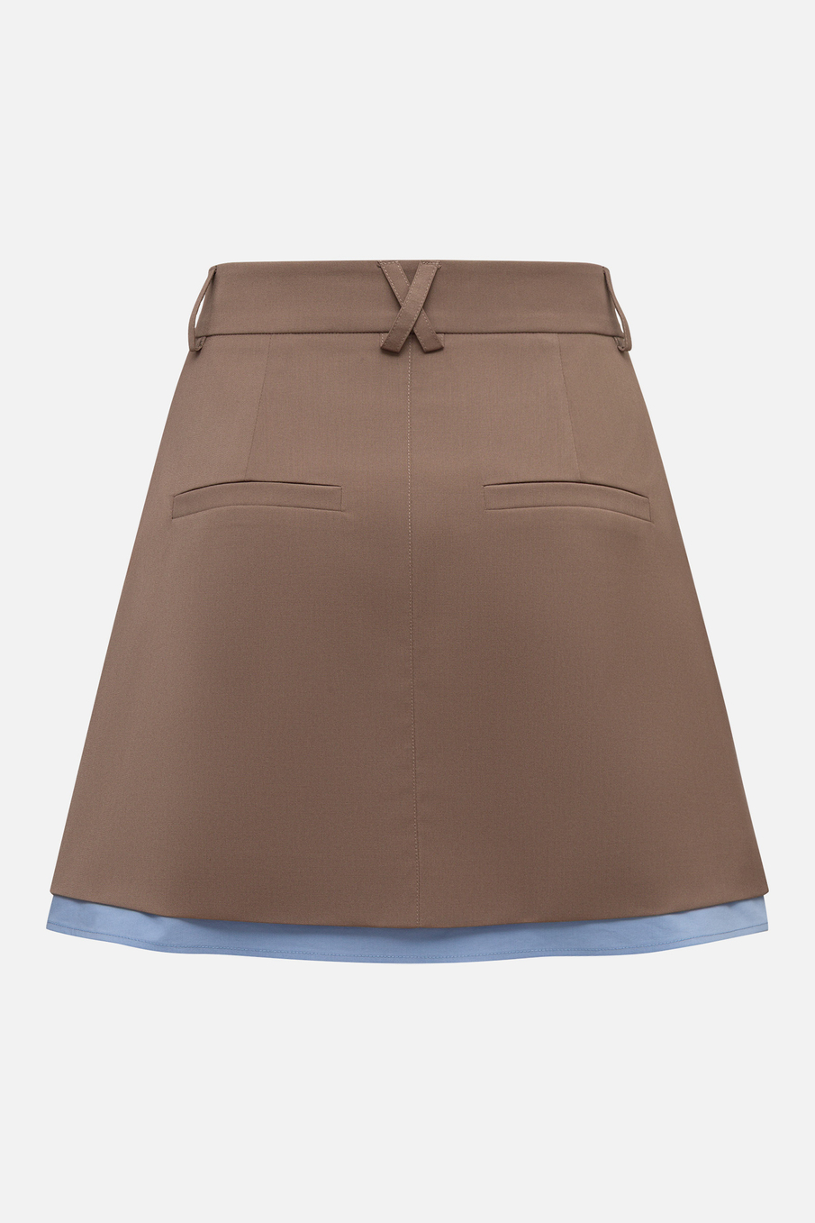 Юбка мини со вставкой