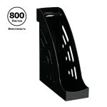 Лоток вертикальный Стамм 95мм Эксперт, черный, передний борт