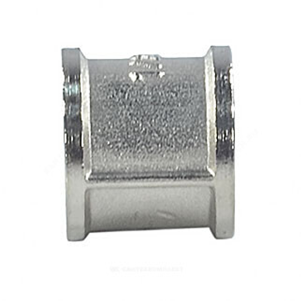Муфта латунь никель Ду 40 (1 1/2") ВР/ВР SantechSystems