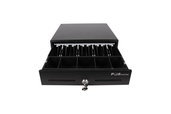Денежный ящик POScenter 13E 330x335x90 распайка для &quot;Epson/АТОЛ, без датчика открытой крышки&quot;, черный
