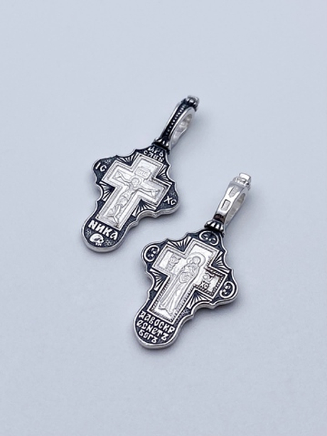 Крест из серебра/Частичное чернение