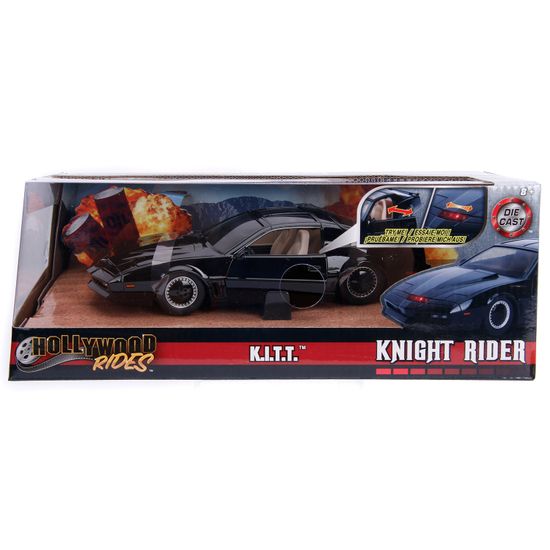 Модель Машинки Hollywood Rides 1:24 Knight Rider 1982 Pontiac Trans AM (With Try Me & Light) 30086