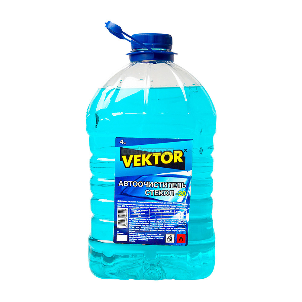 Стеклоочиститель VEKTOR ПЭТ 4 л  (-20С)