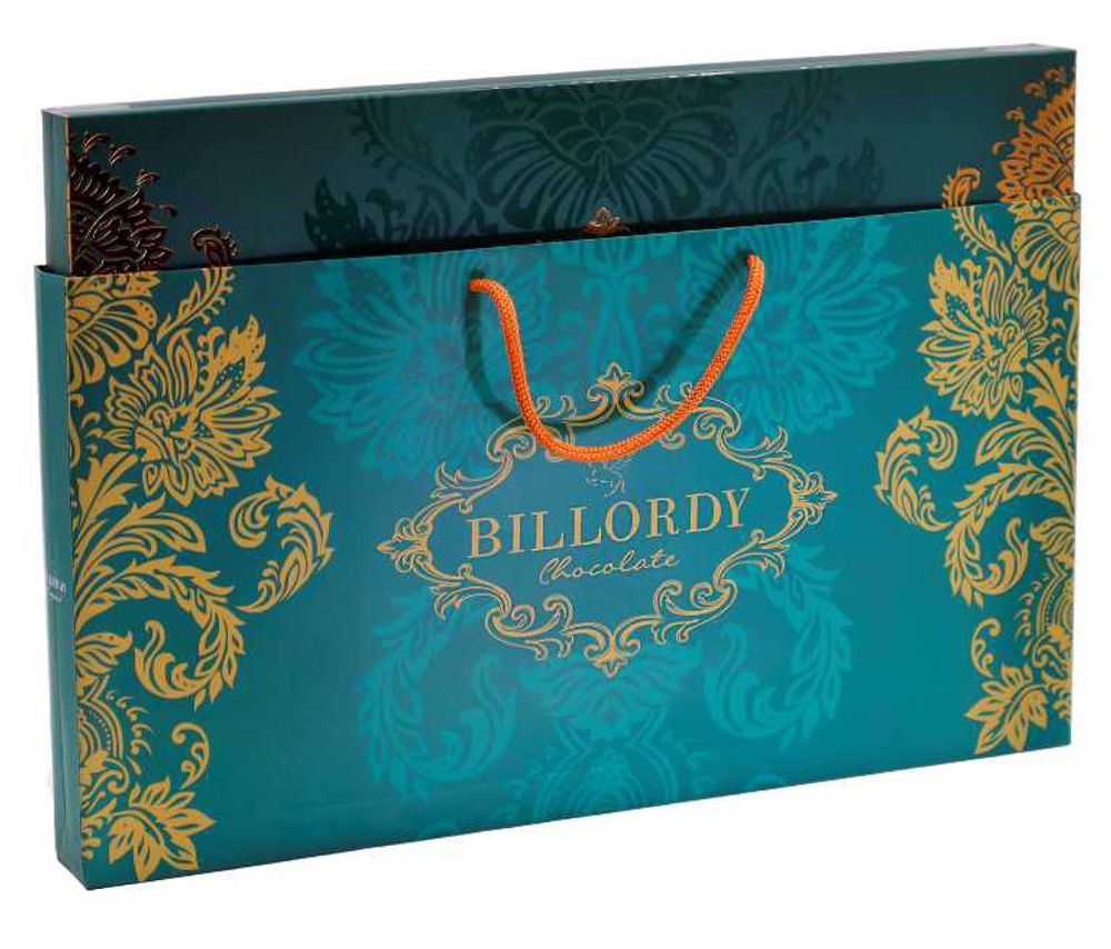 Конфеты из молочного шоколада Billordy Emerald (Изумруд) с карамельной начинкой 300г